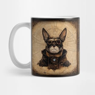 French Bulldog Surreal Steampunk Artwork, Dog Lover Mug